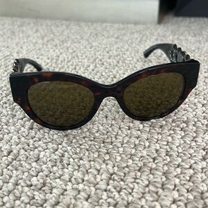 Versace Havana Tortoiseshell Medusa Sunglasses VE4408 108/73